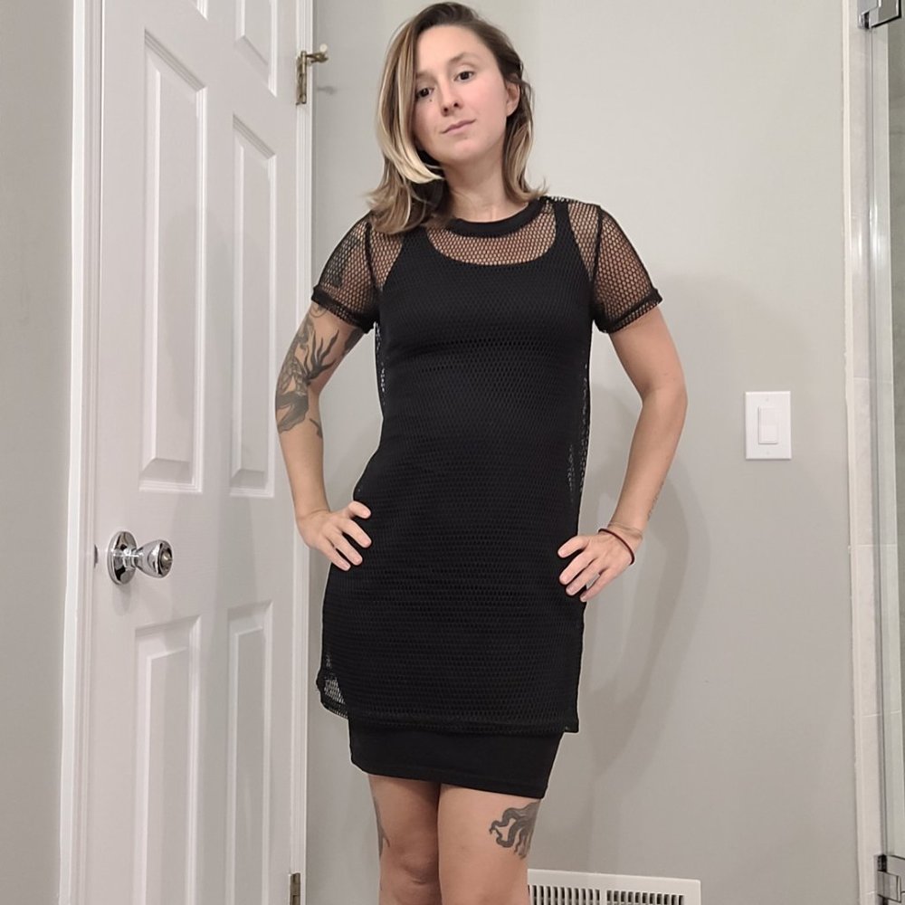 Black Mesh H&M Dress size 2
